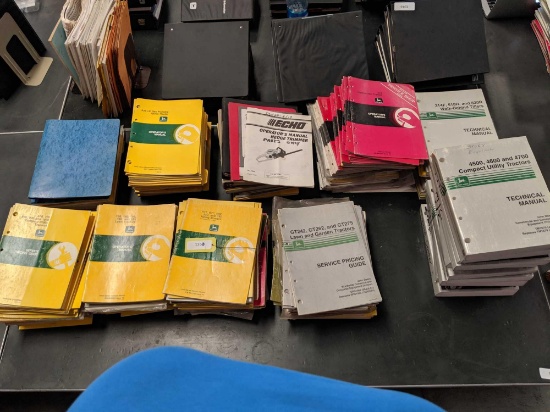 Large Assortment of John Deere Operator's Manuals, Service Pricing Guides, Technical Manuals, etc