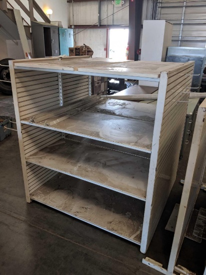 (1) 49-1/2"L x 49-1/2"W x 54-1/2"H & (1) 48-1/2"L x 48"W x 49"H Retail Merchandise Shelving Units