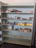Wooden Shelving Unit & Contents