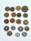 Lot of 19 old coins from Japan including 20 Sen