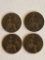 1899, 1900, 1901, 1902 One Penny coins from Canada