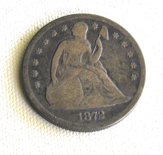 1872 Seated Liberty Dollar
