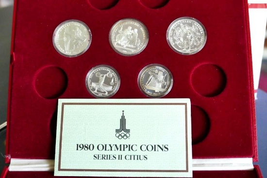 Partial set 1980 Russian Olympic Coins-Series II Citius