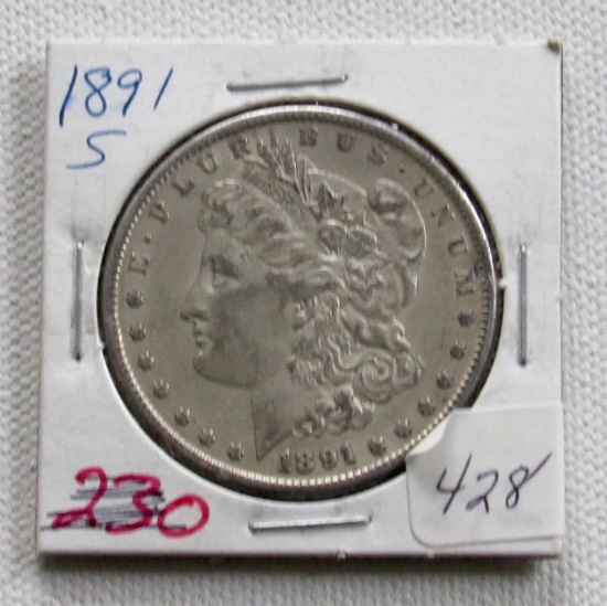 1891 S Morgan SIlver Dollar