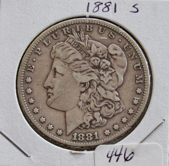 1881 S Morgan Silver Dollar