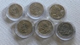 Lot of 6 assorted state Quarter Dollars