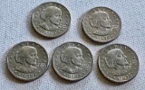 Lot of 5 Susan B Anthony 1979 Dollars