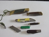 Lot of 7 assorted pocket knives