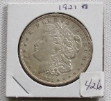 1921 D Morgan Silver Dollar