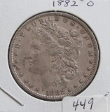 1882 O Morgan Silver Dollar