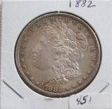 1882 Morgan Silver Dollar