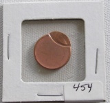 Lincoln Cent Mistrike -Off Center