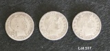 Lot of 3 BARBER Quarters 1905S (x2), 1895S