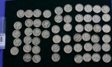 Lot of 55 Assorted Mercury Dimes