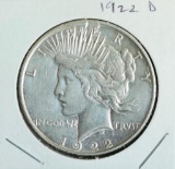 1922 D Silver Peace Dollar