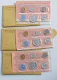 Lot of 3 1962 Philadelphia Mint Set flat pack