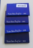 Lot of 4 1968 United States Proof Set (all with S dime)