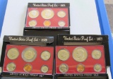 Lot of 3 United States Proof Sets 1977, 1978, 1979