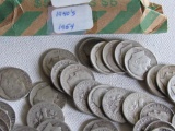 Roll of 50 Silver Roosevelt dimes- assorted dates