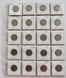 Lot of 40 (2 pages) Buffalo nickels 1913- 1938
