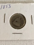 1853 Seated Liberty Silver Dime