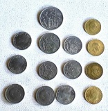 Lot of 14 coins from Spain including 1944 Una Peseta