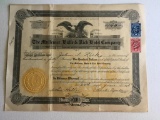 Stock Certificates No 1-4 for The Mullemer, Halle, Rick Hotel Company for a total of 400 shares