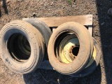 (2) Tractor Tires & (2) Tractor Tires w/ Rims