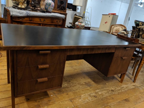 Danish Modern Style Black Walnut Desk