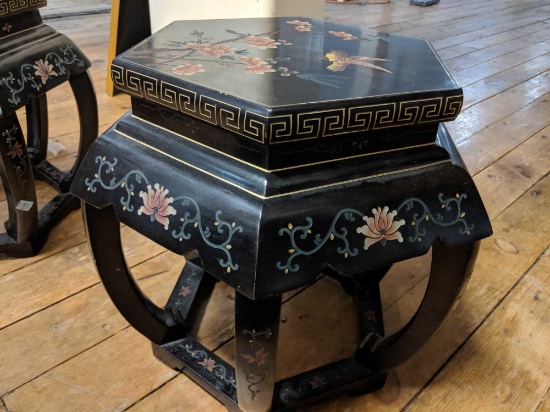 Pair of Oriental Style End Tables