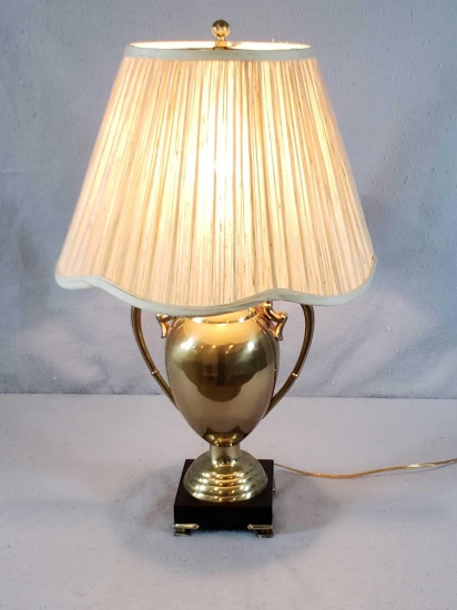 Brass Trophy Style Table Lamp