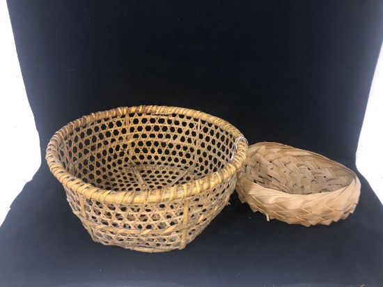 (2) Woven Baskets