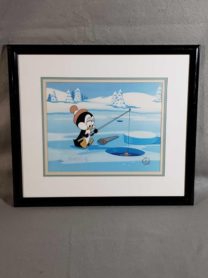 Walt Lantz "Chilly's Fishing Hole"Limited Edition Animation Production Cel Signed & Numbered 145/200