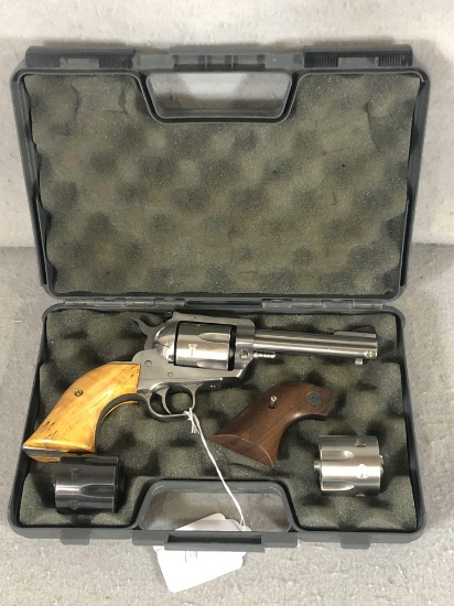 Ruger NM Blackhawk .357 mag/38spl Revolver & 9mm Cylinder S/N 35-06966