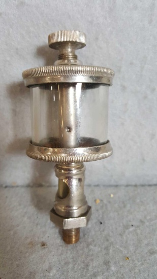 Polished Metal and glass Fuel float