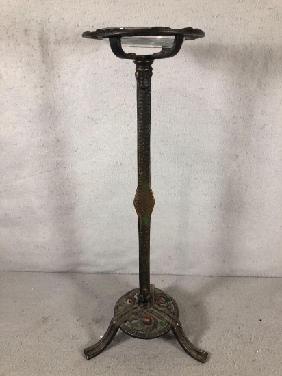 Ornate Metal Ashtray Stand