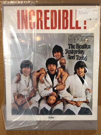 1966 The Beatles "Yesterday and Today" Promo Poster