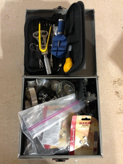 Large Assortment Of Mens Watches & Watch Repair Kit