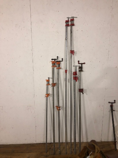 (8)Assorted Of Sliding Pipe Clamps
