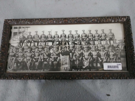 "Tour of Canada 1926" Framed Photograph of Canada's Coldstream Guard Band