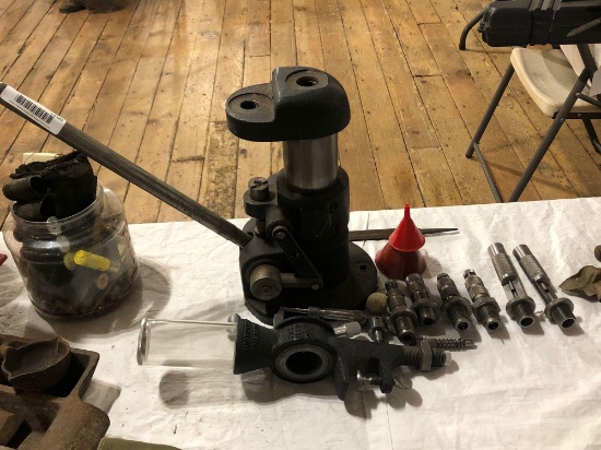 Hollywood Gun Shop Reload Press, Micrometer Measure & Dies