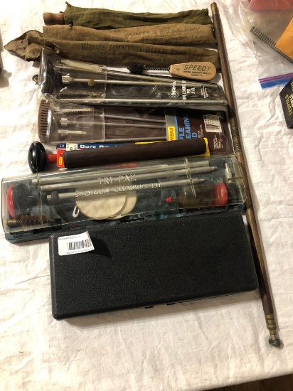 Assortment Of Vintage Rifle & Shotgun Cleaning Rods/Kits