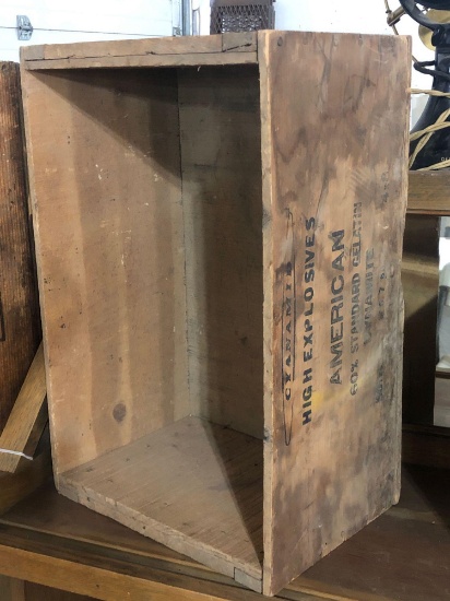 Cyanmid High Explosives Wooden Crate