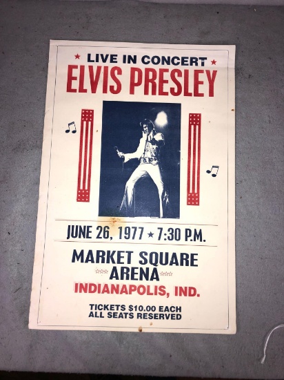 Elvis Presley Concert Poster