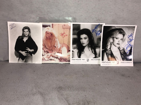 (4) Autographed Photographs Model