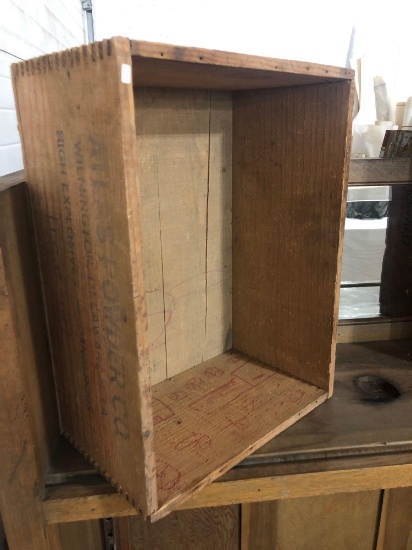Atlas Powder Co. High Explosives Wooden Crate