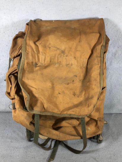 Vintage Ruck Sack And Frame