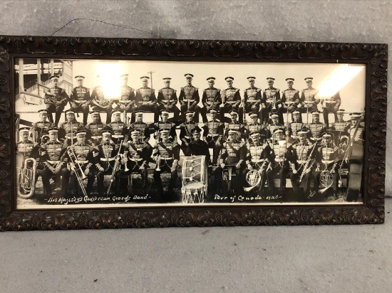 "Tour of Canada 1926" Framed Photograph of Canada's Coldstream Guard Band 1926