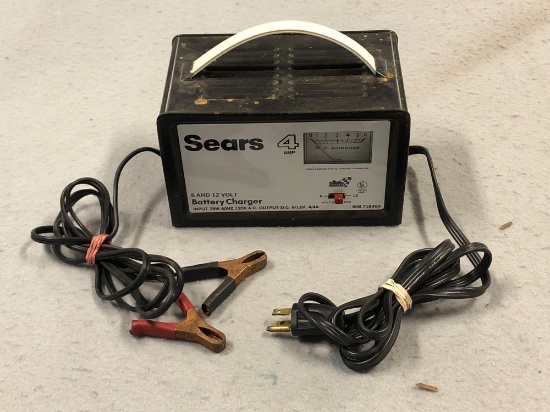 Sears 4amp Battery Charger For 6 & 12V Batteries