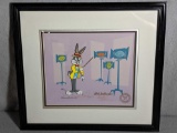 Bob, Tom, & Charles McKimson Bugs Bunny Animation Production Cel Signed & Numbered 399/500